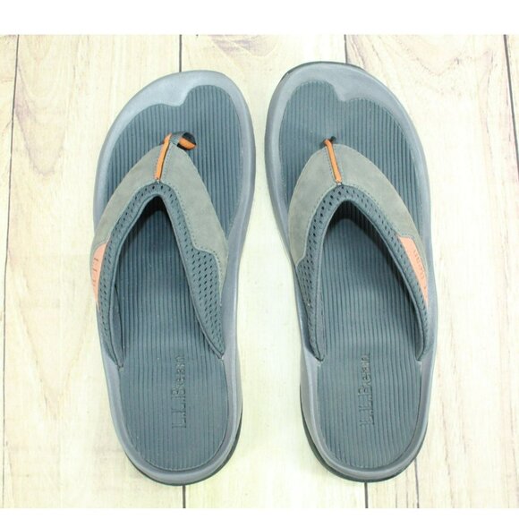 LL Bean Swift River Multicolor Leather Flip Flop Sports Sandals Size 10 M - Picture 7 of 9